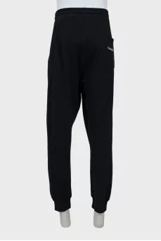 Men's black sports trousers
