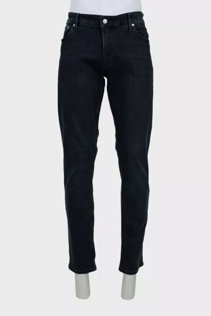 Men's slim fit jeans in black