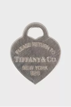 Silver pendant in the shape of a heart