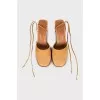 Suede mules with ties