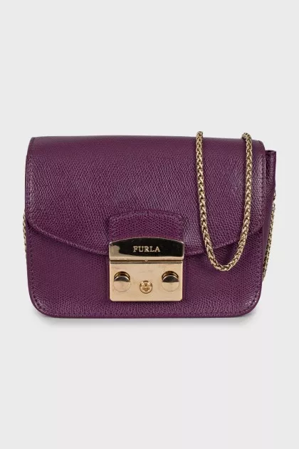 Metropolis leather crossbody bag