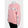 Sweatshirt decorated with sequins
