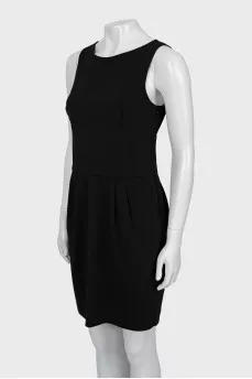 Black dress with accent waist