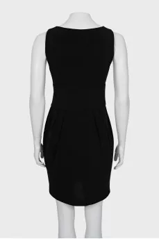 Black dress with accent waist