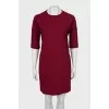 Burgundy dress with tag