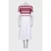 Shift dress with embroidery