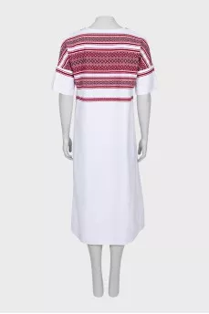 Shift dress with embroidery