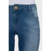 Skinny fit jeans with bottom zip