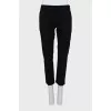 Black cropped trousers