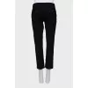 Black cropped trousers