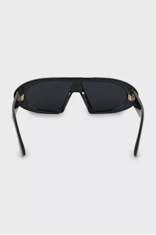 Men's sunglasses with logo on frame