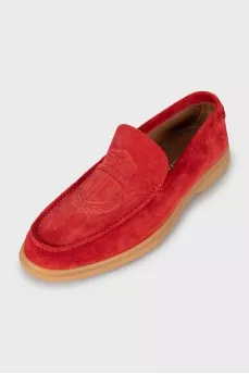 Men's loafers with embossed logo