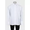 Men's straight-fit shirt with cufflinks