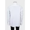 Men's straight-fit shirt with cufflinks
