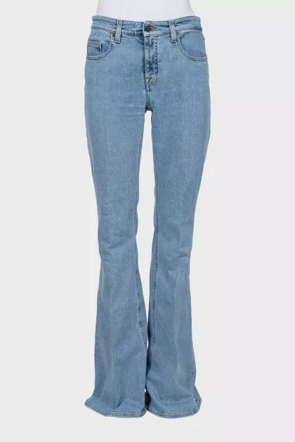Light blue flared jeans