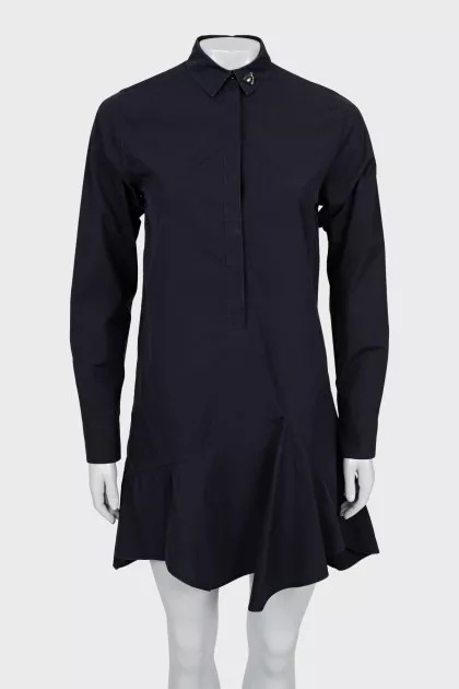 A-line dress with decorative collar