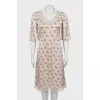 Floral dress with lace