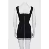 Corset dress decorated with mesh