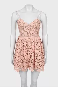 Mini dress with straps