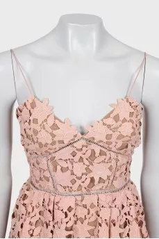 Mini dress with straps