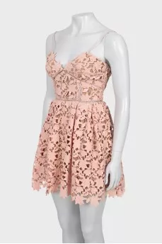 Mini dress with straps