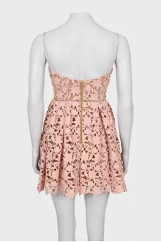 Mini dress with straps