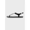 Metal Logo Sandals