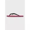 Flip-flops decorated with chain