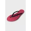Flip-flops decorated with chain