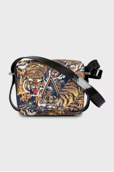 Printed crossbody bag