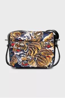 Printed crossbody bag