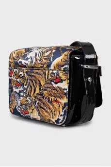 Printed crossbody bag