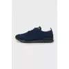 Men's blue textile sneakers