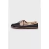 Men's leather lace-up loafers