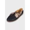 Men's leather lace-up loafers