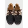 Men's leather lace-up loafers