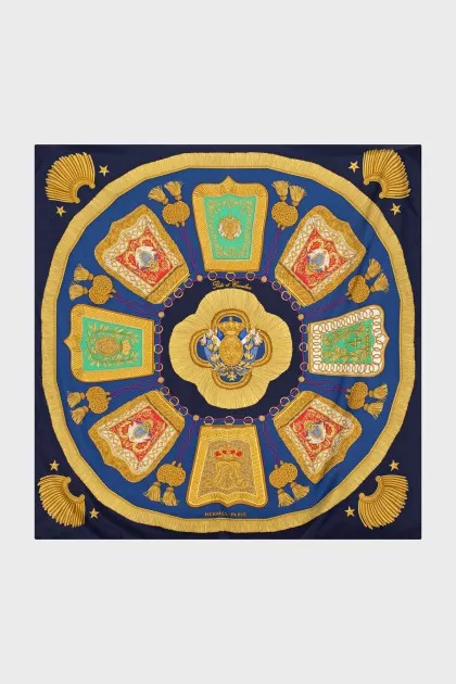 Printed silk scarf