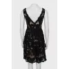 Fitted guipure dress