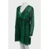 Animal print fitted dress