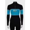 Fitted knee-high with embroidered logo