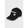 Cap with text print