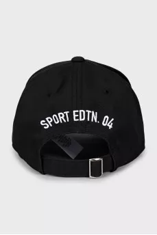 Cap with text print
