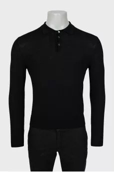 Men's slim-fit wool jumper