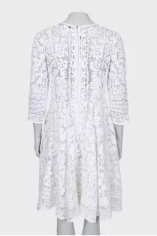 Fitted dress with 3/4 sleeves