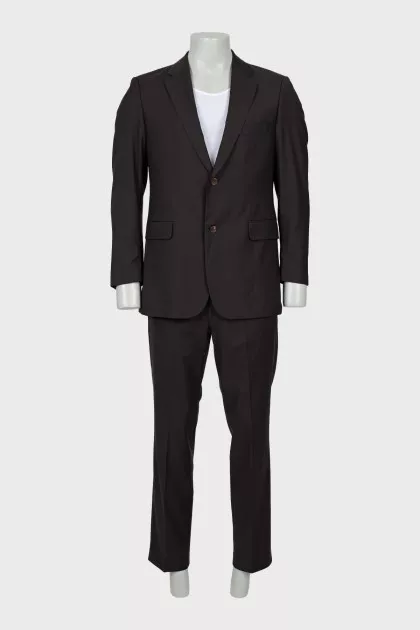 Men's brown striped suit