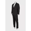 Men's brown striped suit