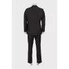 Men's brown striped suit