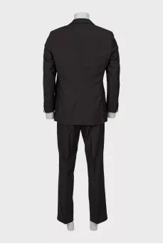 Men's brown striped suit