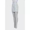 Denim skirt with golden decoration