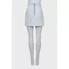 Denim skirt with golden decoration